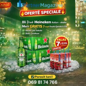 Pakete 3 Koli Heineken Italian + 7cop Frutti Qershi 0.33L Falas