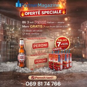 Pakete 3 Koli Peroni + 7cop Frutti Qershi 0.33L Falas